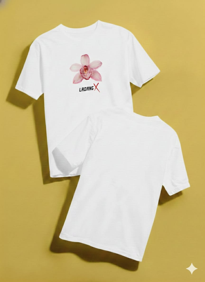 KIDS TEE - ORCHID LADANG X (WHITE)